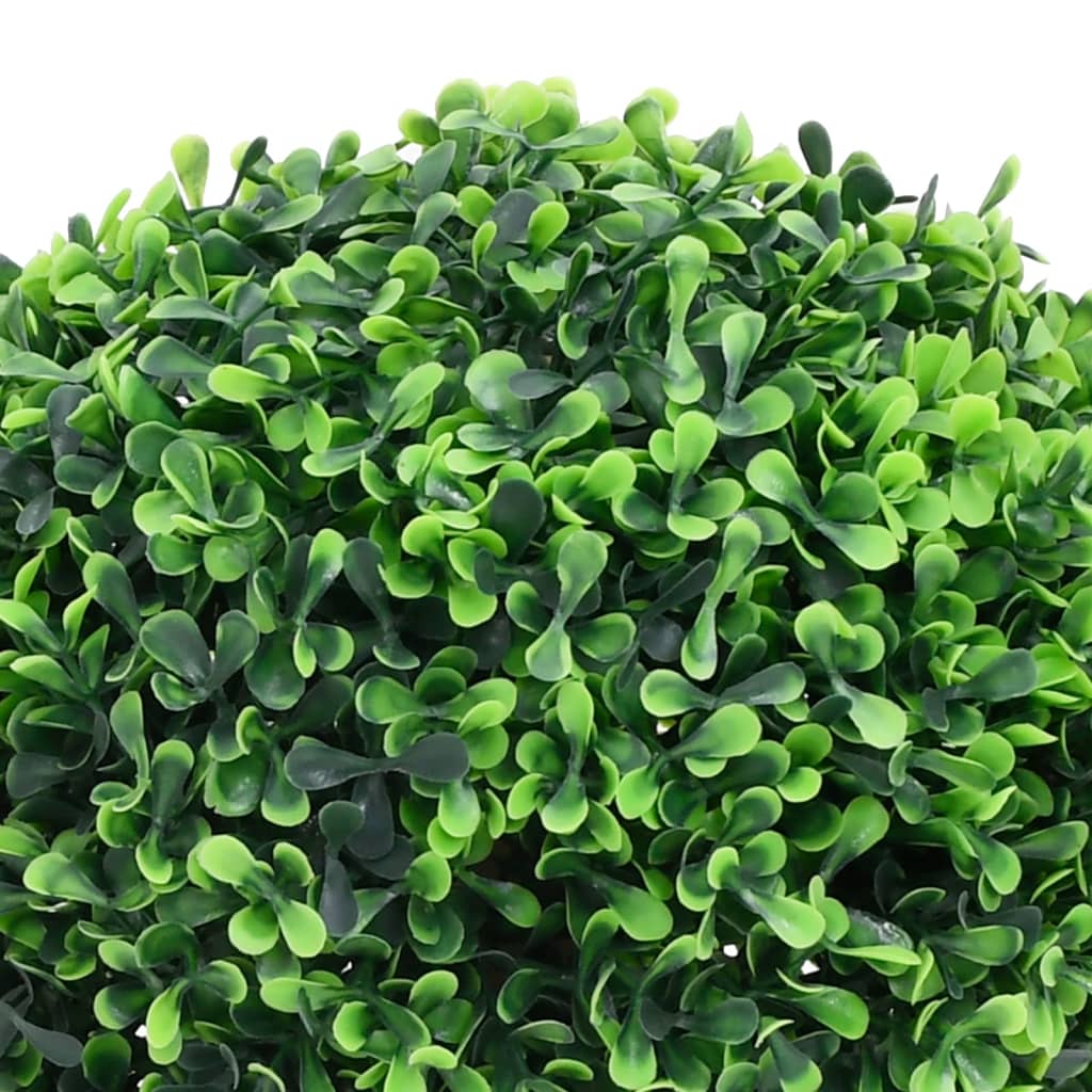 Vidaxl Plantes artificielles avec pot 2 St Boxwood Formation sphérique 27 cm vert