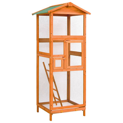 Vidaxl Bird Cage 68x62x166 cm Pinwood solide