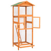 Vidaxl Bird Cage 68x62x166 cm Pinwood solide