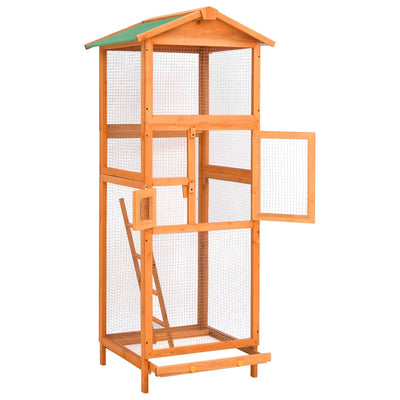 Vidaxl Bird Cage 68x62x166 cm Pinwood solide