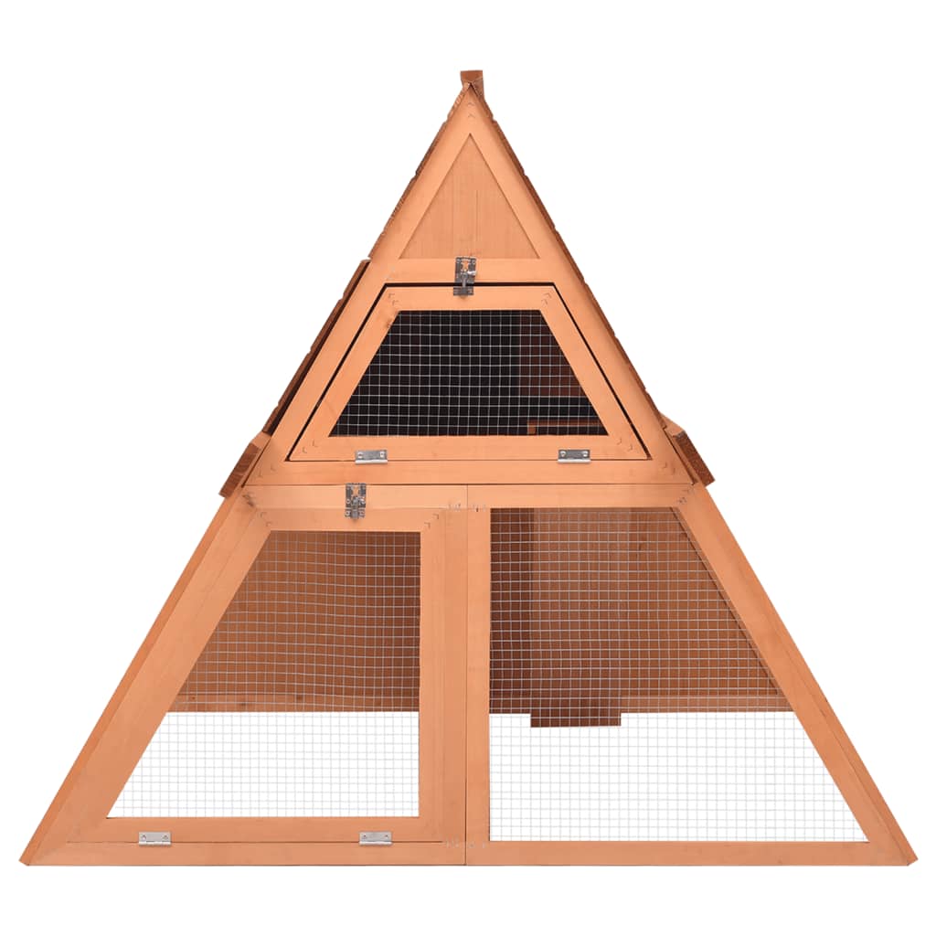 Vidaxl Rabbit Hutch 152x127x109.5 cm Solid Pinewood