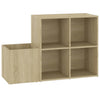 Vidaxl Storage Armoire 105x35.5x70 cm Wood Sonoma Oak coloré