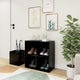 Armoire de rangement Vidaxl 105x35.5x70 cm en bois de bois haute brillant noir