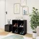 Armoire de rangement Vidaxl 105x35.5x70 cm en bois haut de gris brillant