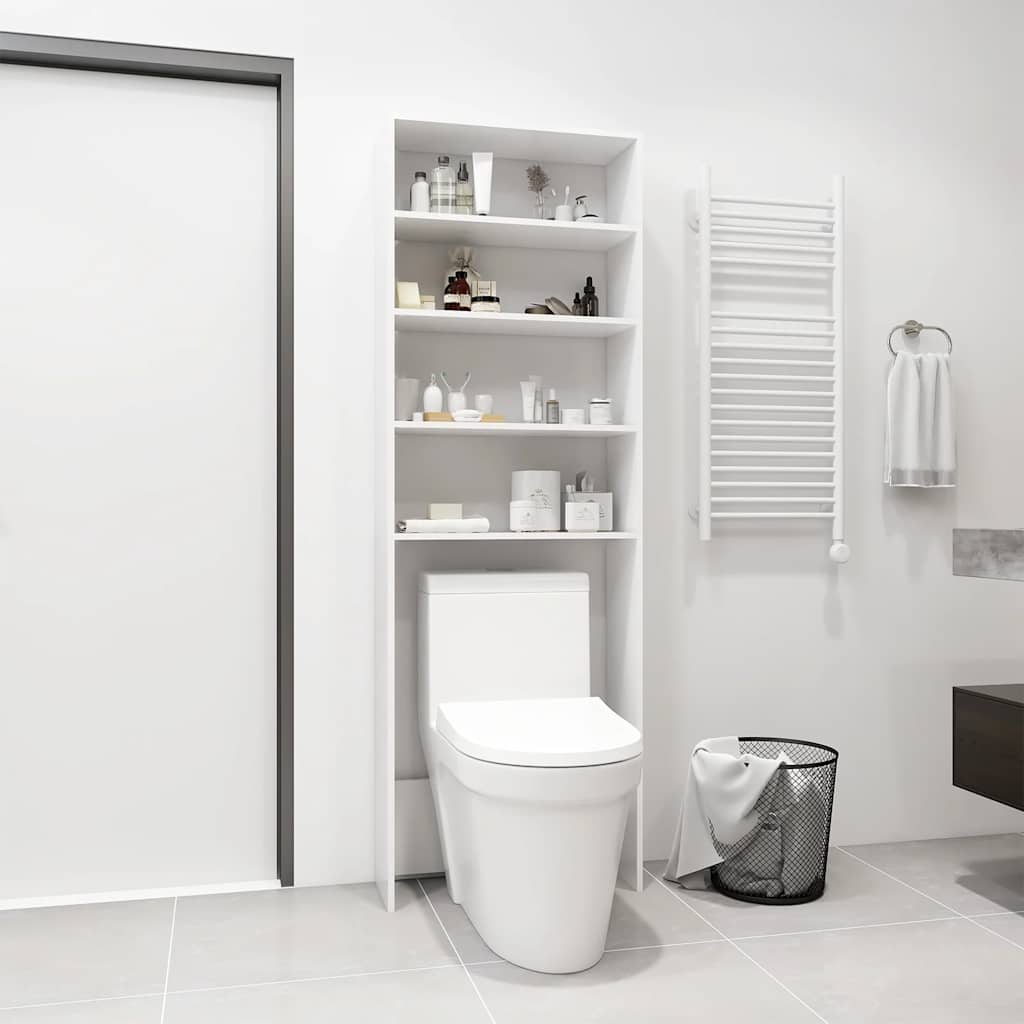 Vidaxl Washing Machine Armoire 64x24x190 cm blanc