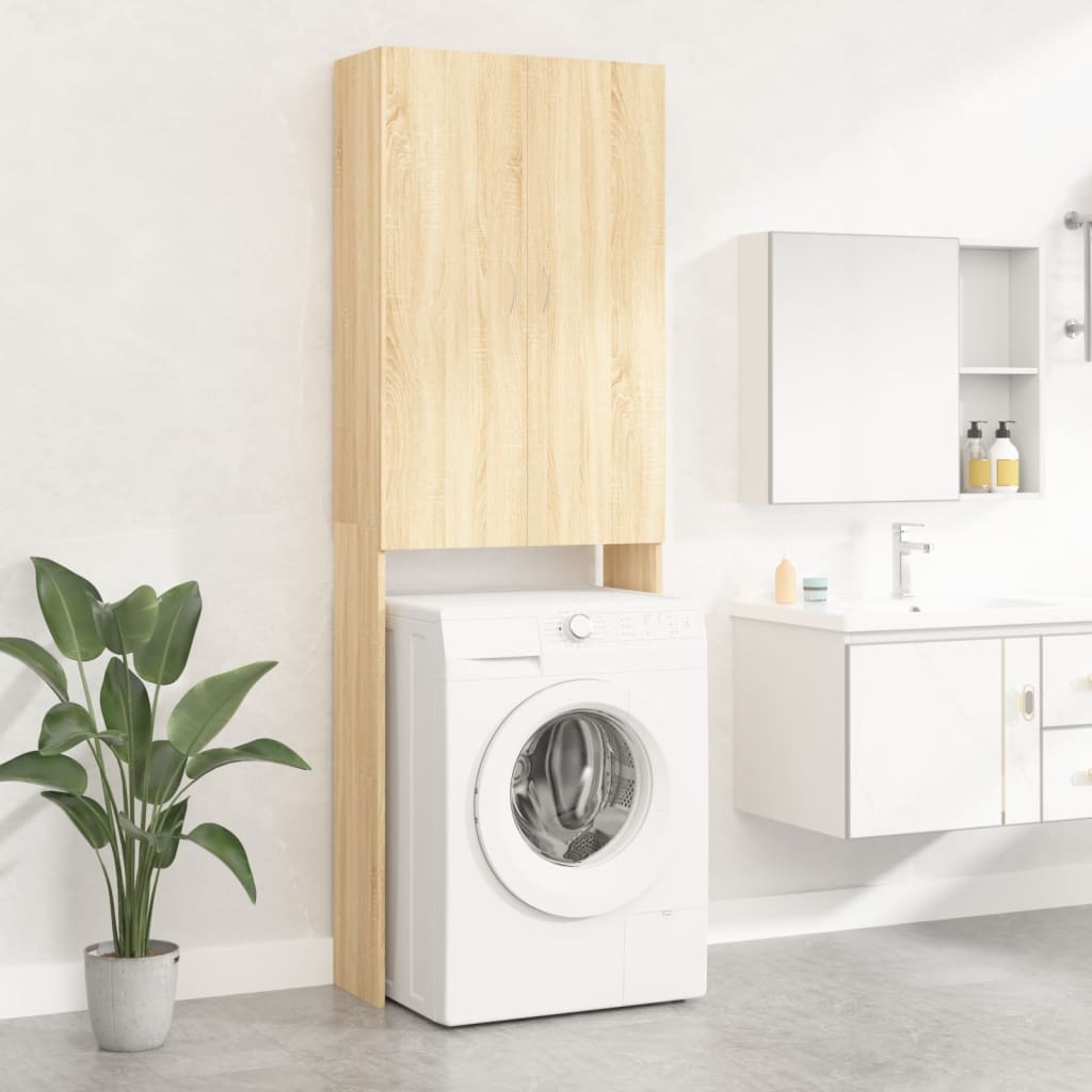 Vidaxx meuble lave-linge 64x25,5x190 cm couleur chêne sonoma