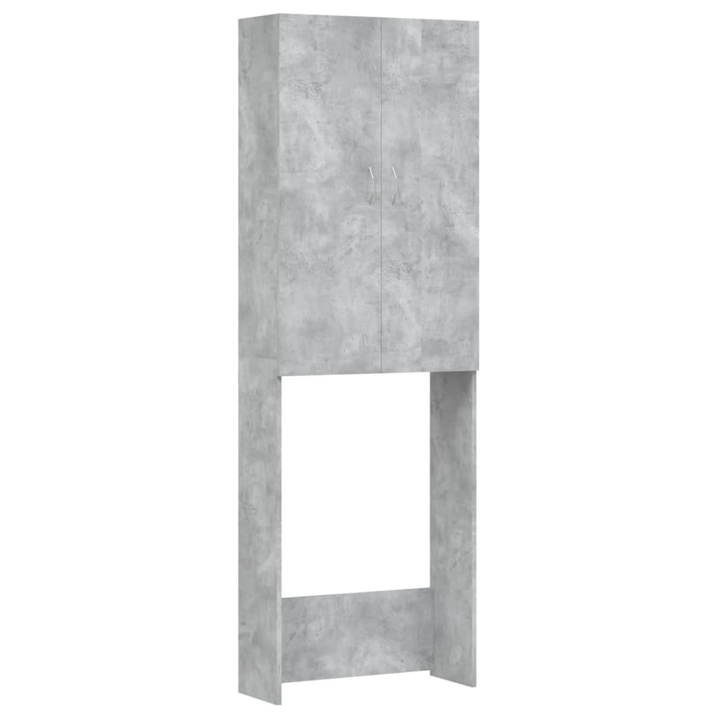 Vidaxx meuble lave-linge 64x25,5x190 cm gris béton