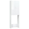 Vidaxl Washing Machine Armoire 64x25.5x190 cm de haut blanc brillant