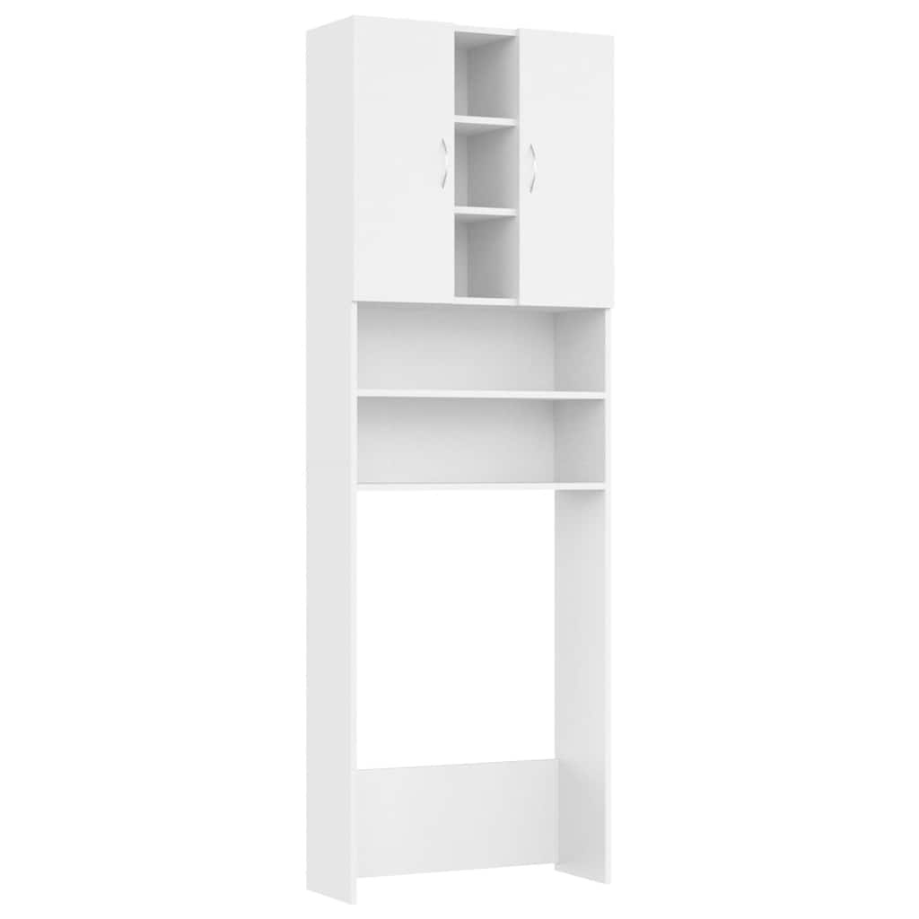 Armoire de machine à laver Vidaxl 64x25.5x190 cm blanc