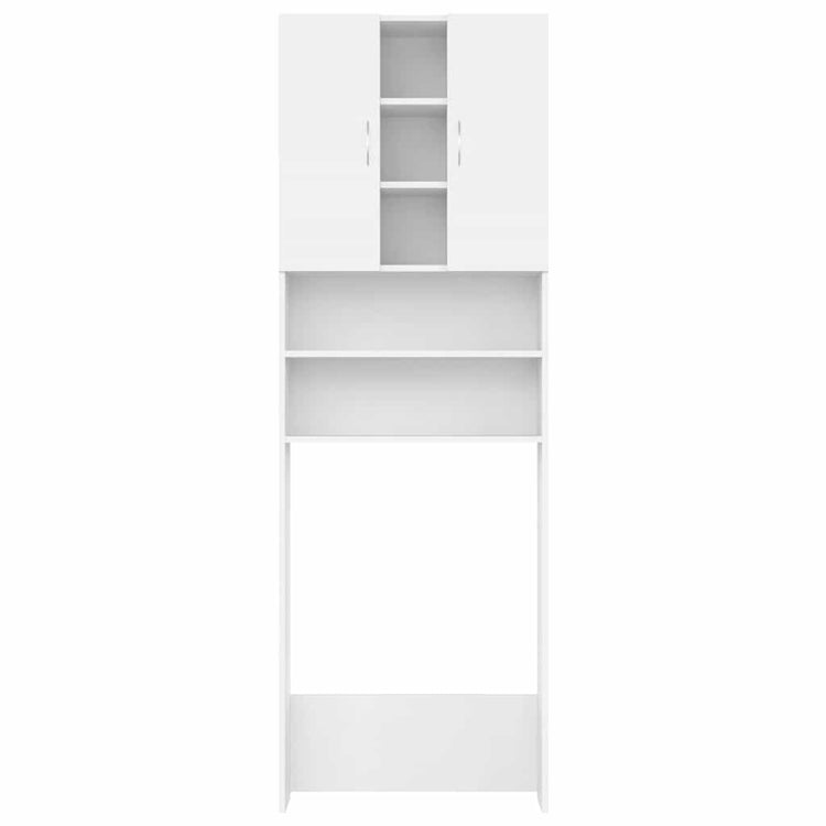 Armoire de machine à laver Vidaxl 64x25.5x190 cm blanc