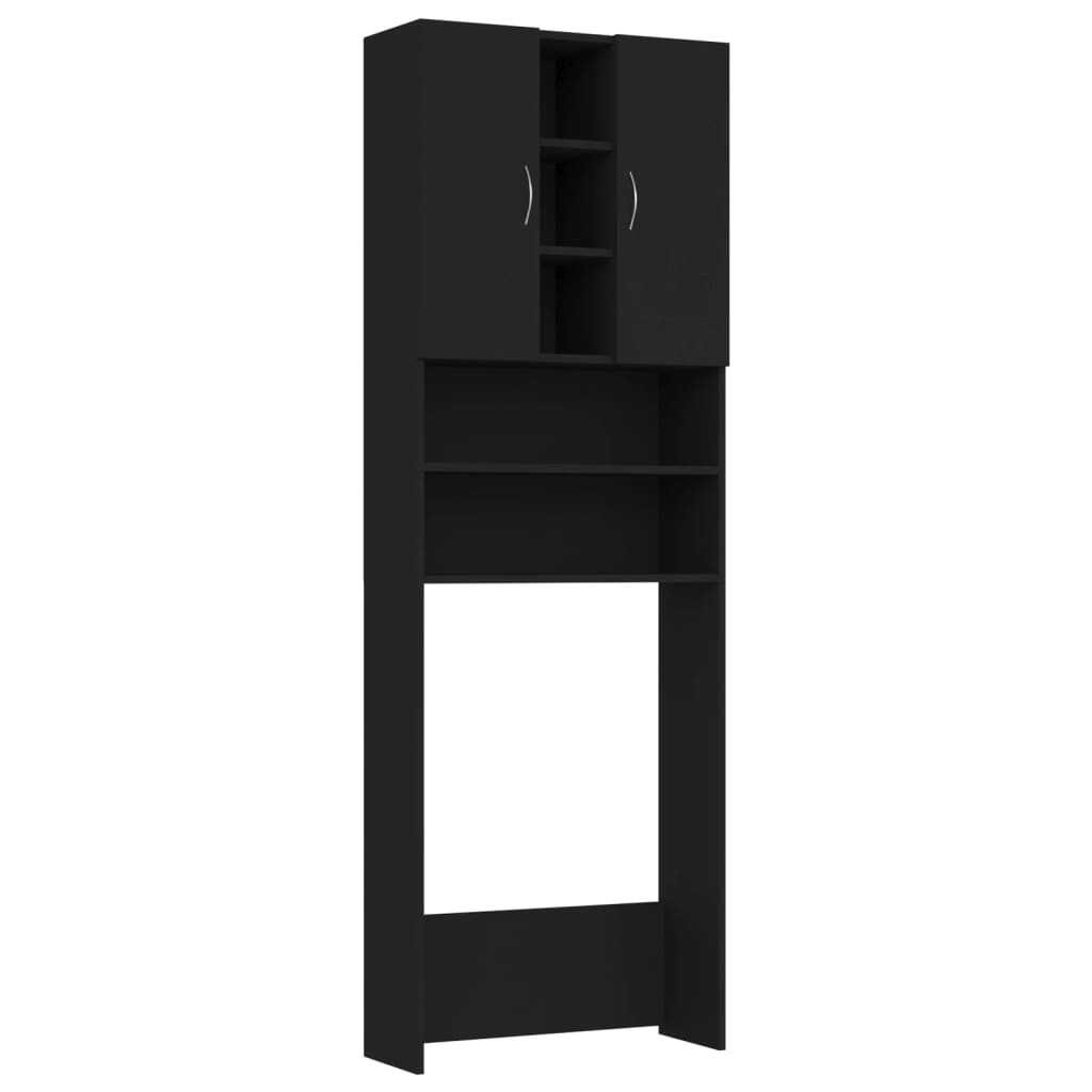 Vidaxl Washing Machine Armoire 64x25.5x190 cm noir