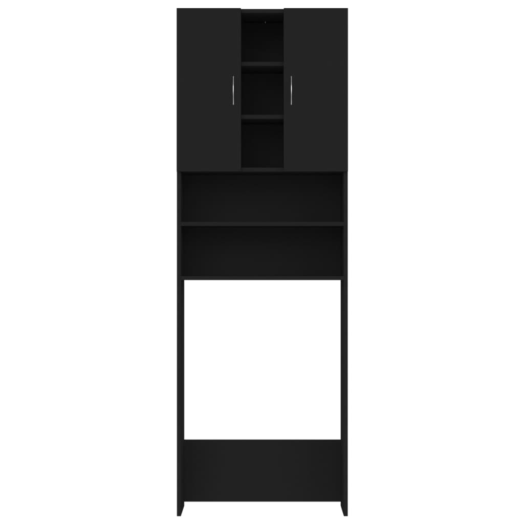 Vidaxl Washing Machine Armoire 64x25.5x190 cm noir