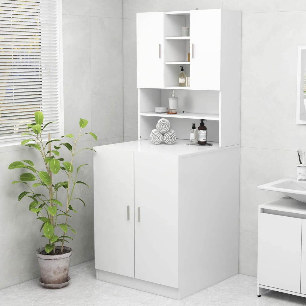 Vidaxl Washing Machine Cabinet 70.5x25.5x90 cm blanc