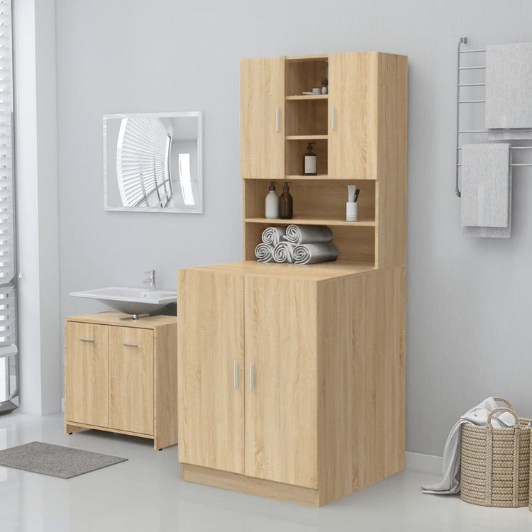 Vidaxl Washing Machine Cabinet 71x71.5x91.5 cm Sonoma Oak colored