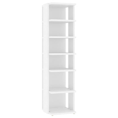 Armoire à chaussures Vidaxl 27.5x27x102 cm Bois de bois transformé