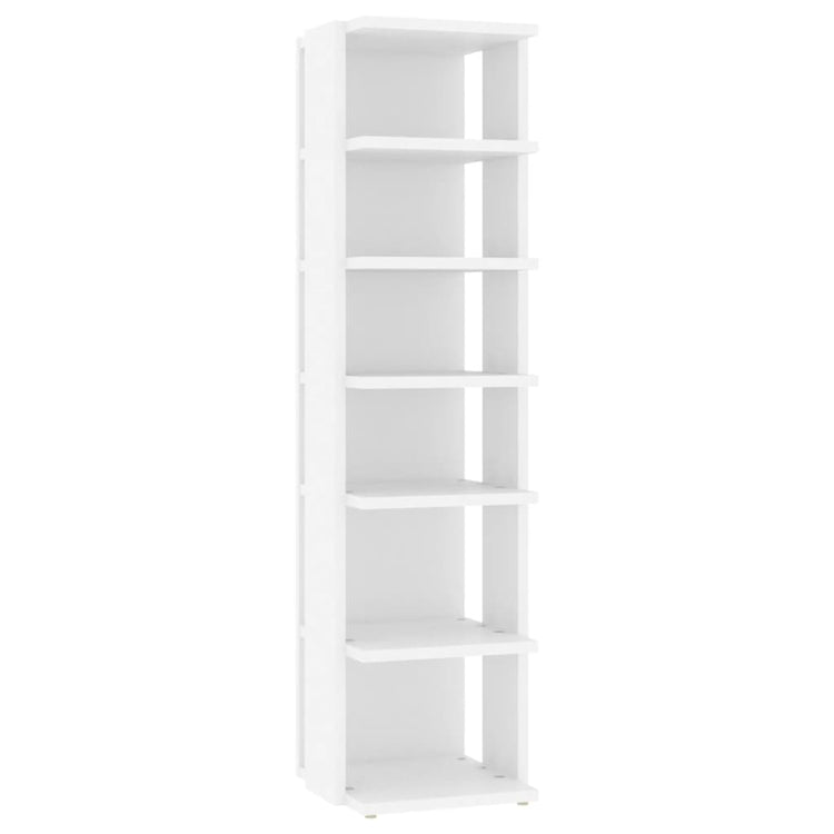 Armoire à chaussures Vidaxl 27.5x27x102 cm Bois de bois transformé