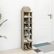 Armoire à chaussures Vidaxl 27.5x27x102 cm Wood Wood Sonoma Oak -Colored - afbeelding 3