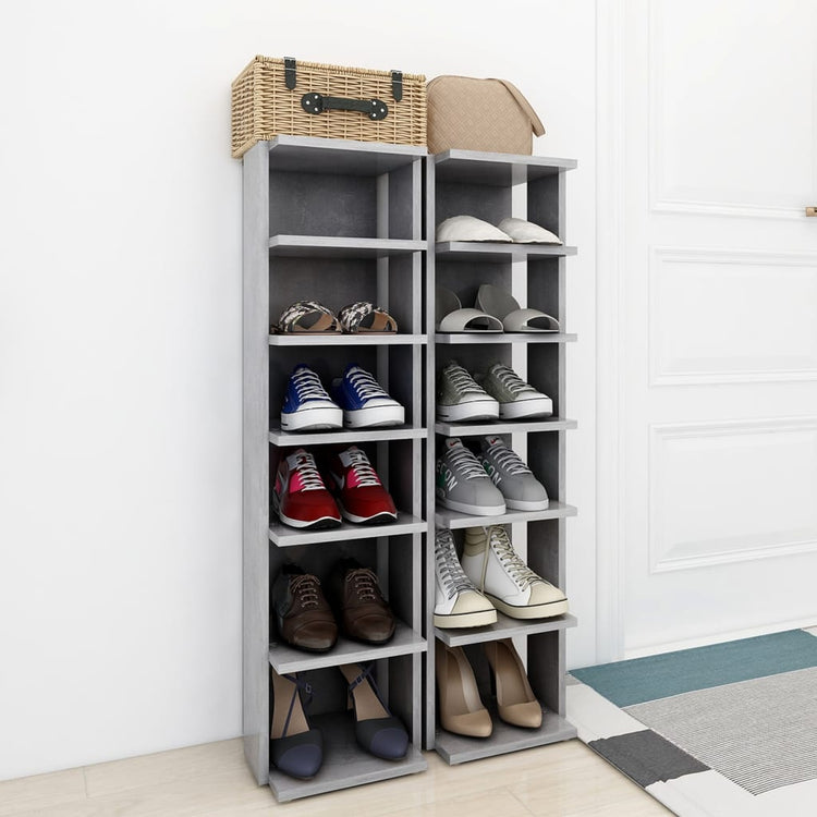 Armoires à chaussures Vidaxl 2 ST 27.5x27x102 cm Prix en béton