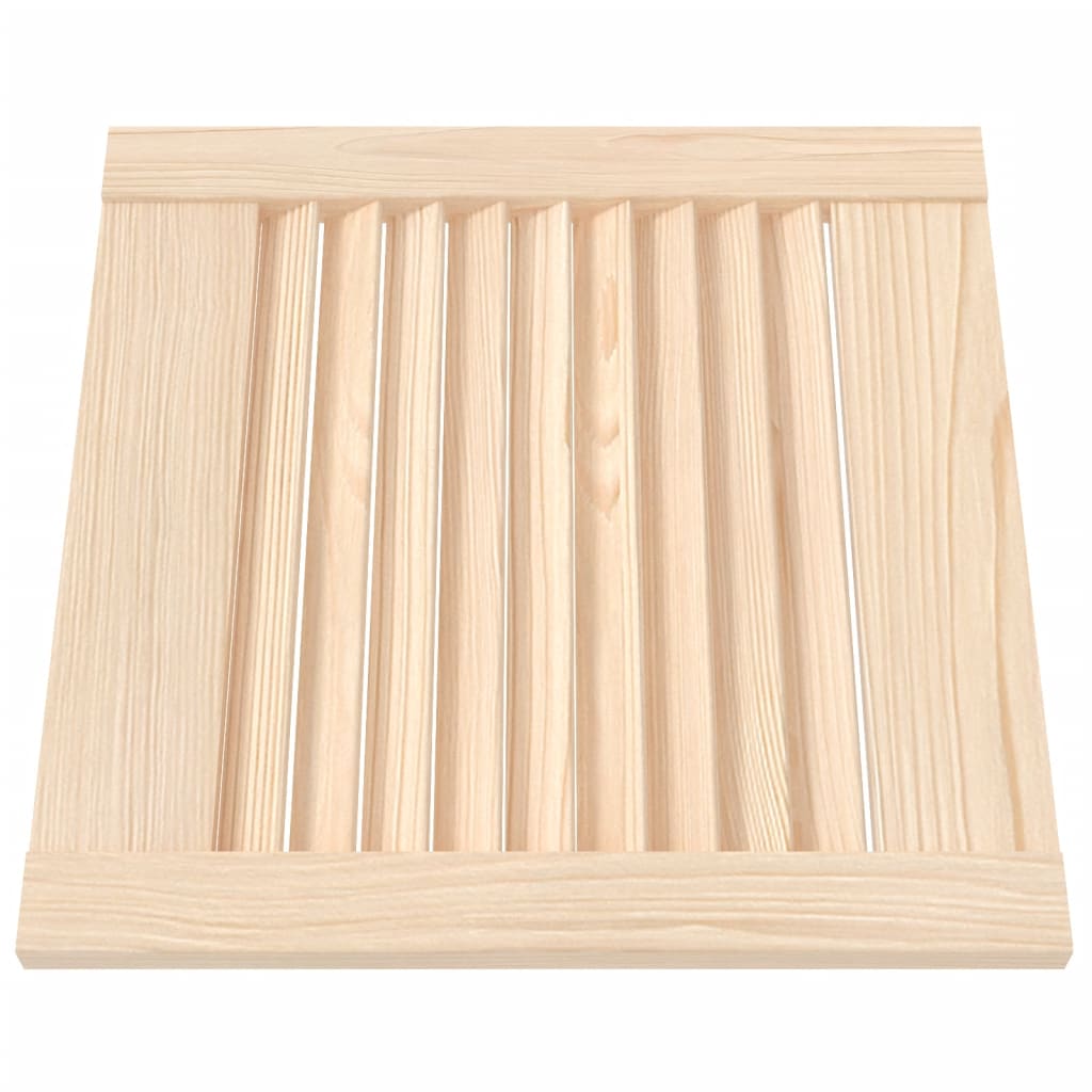 Porte d'armoire Vidaxl avec lattes 39.5x39.4 cm Pine solide
