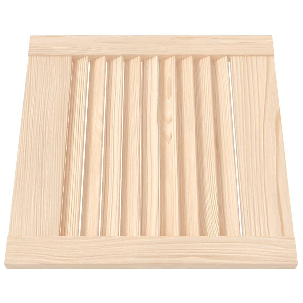Portes d'armoire Vidaxl avec des lattes 2 pcs 39.5x39.4 cm Pine solide