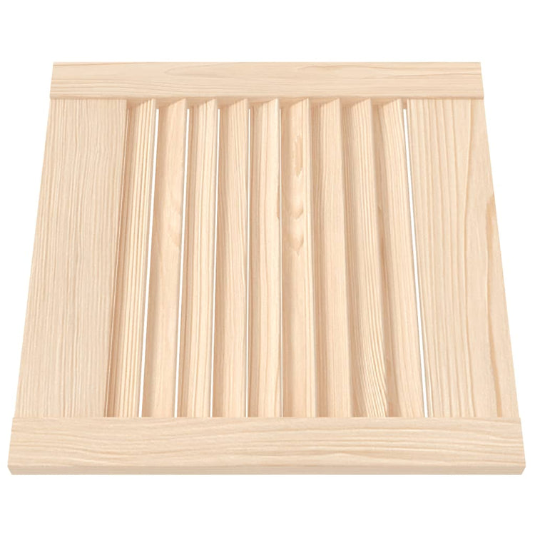 Portes d'armoire Vidaxl avec des lattes 2 pcs 39.5x39.4 cm Pine solide