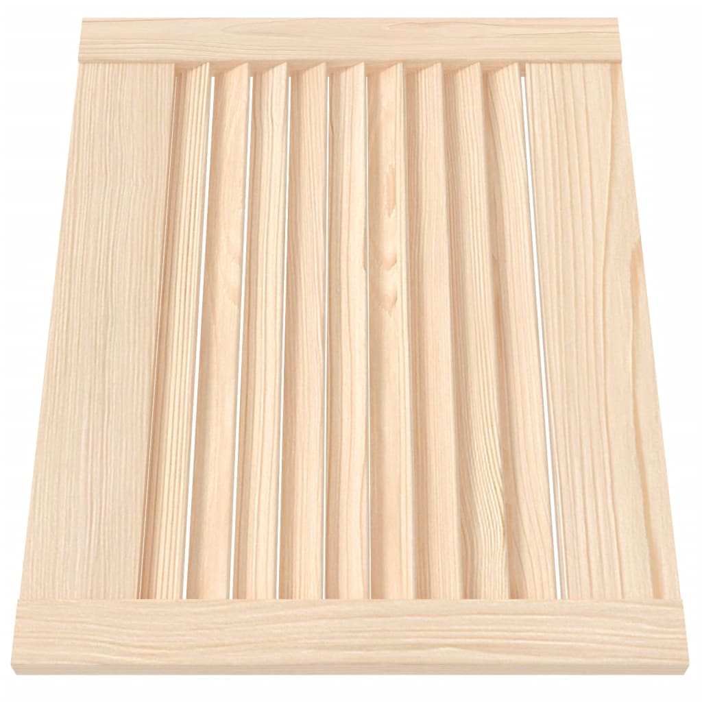Porte d'armoire Vidaxl avec des lattes 39.5x49.4 cm Pine solide
