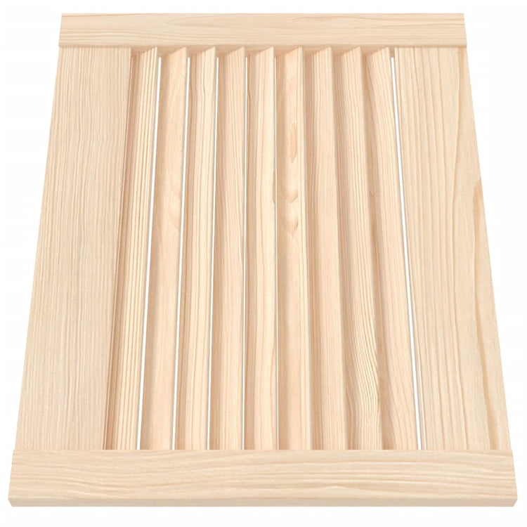Porte d'armoire Vidaxl avec des lattes 39.5x49.4 cm Pine solide