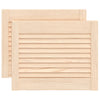 Portes d'armoire Vidaxl avec des lattes 2 pcs 39.5x49.4 cm Pine solide