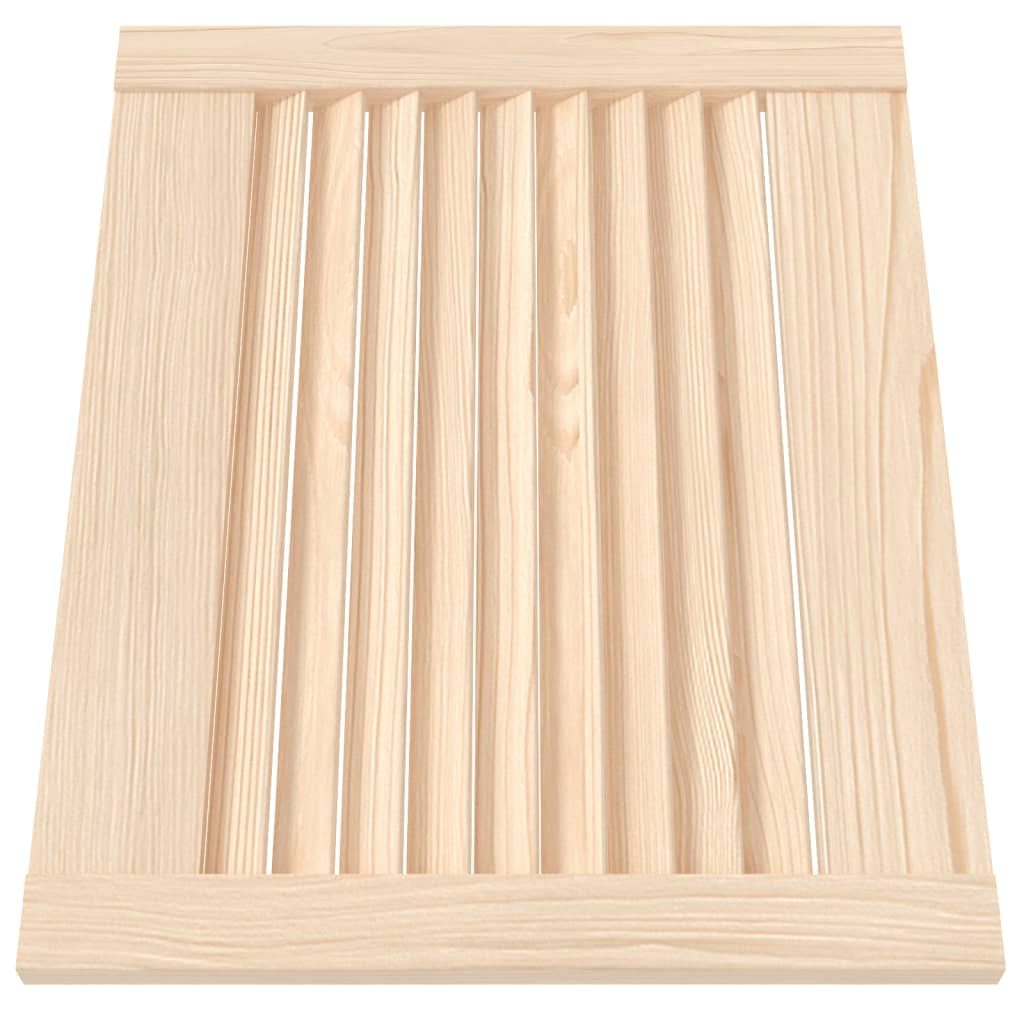 Portes d'armoire Vidaxl avec des lattes 2 pcs 39.5x49.4 cm Pine solide