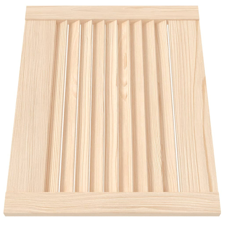 Portes d'armoire Vidaxl avec des lattes 2 pcs 39.5x49.4 cm Pine solide