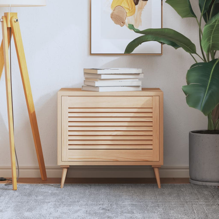 Porte d'armoire Vidaxl avec des lattes 39.5x59.4 cm Pine solide