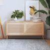 Portes d'armoires Vidaxl avec des lattes 2 pcs 39.5x59.4 cm Pine solide