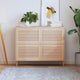 Portes d'armoires Vidaxl avec des lattes 4 ST 39.5x59.4 cm Pine solide