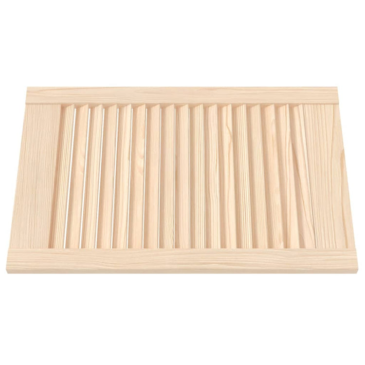 Portes d'armoire Vidaxl avec des lattes 4 PCS 61,5x39.4 cm Pine solide