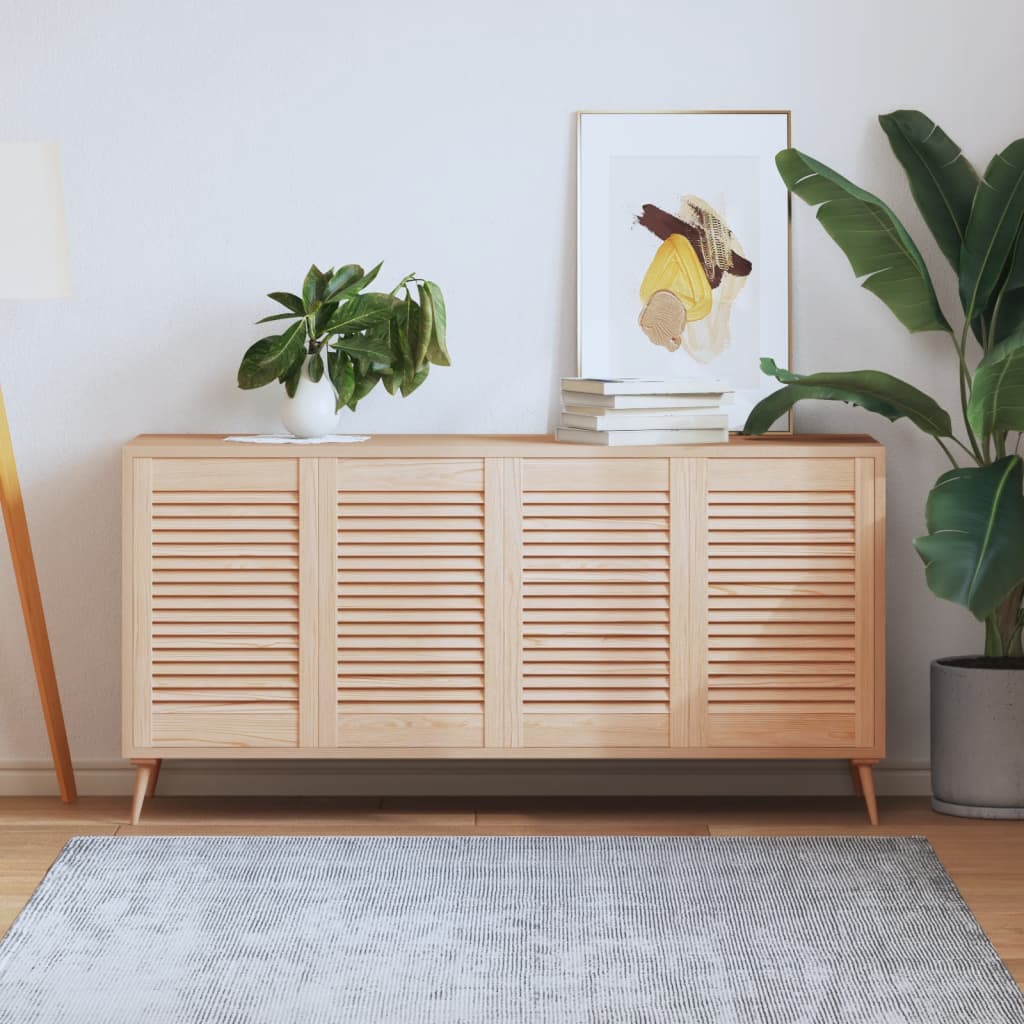 Portes d'armoire Vidaxl avec des lattes 4 PCS 61,5x39.4 cm Pine solide