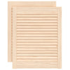 Portes d'armoire Vidaxl avec des lattes 2 PCS 61,5x49.4 cm Pine solide
