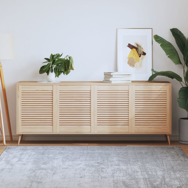 Portes de placard Vidaxl avec des lattes 4 pcs 61,5x49.4 cm Pine solide