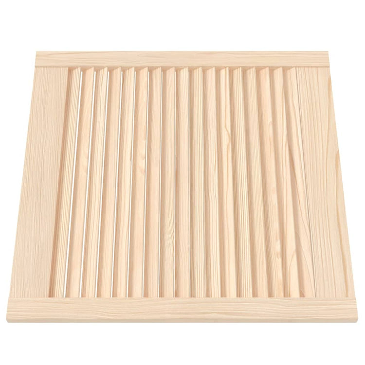 Porte d'armoire Vidaxl avec des lattes 61,5x59.4 cm Pine solide