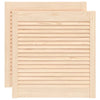 Portes d'armoires Vidaxl avec des lattes 2 PCS 61,5x59.4 cm Pine solide