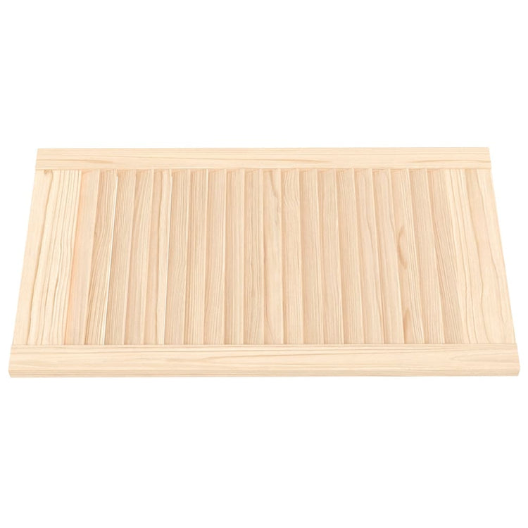 Portes d'armoire Vidaxl avec des lattes 2 PCS 69x39.4 cm Pine solide