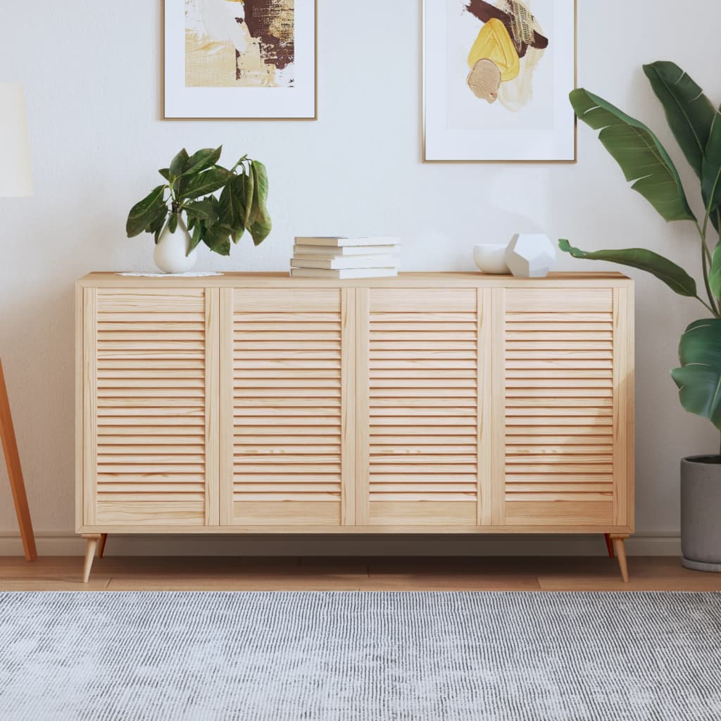 Portes de placard Vidaxl avec des lattes 4 pcs 69x39.4 cm Pine solide