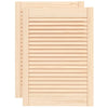Portes d'armoires Vidaxl avec des lattes 2 PCS 69x49.4 cm Pine solide