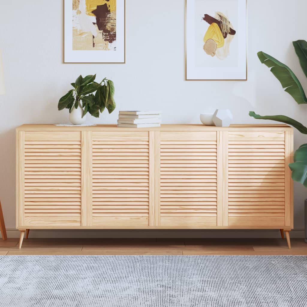 Portes de placard Vidaxl avec des lattes 4 pcs 69x49.4 cm Pine solide