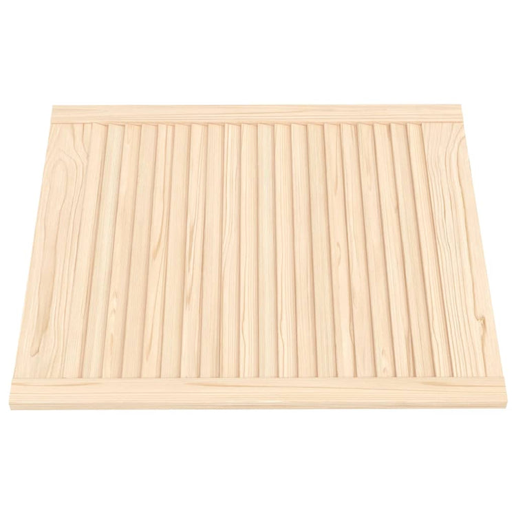 Porte d'armoire Vidaxl avec des lattes 69x59,4 cm Pine solide