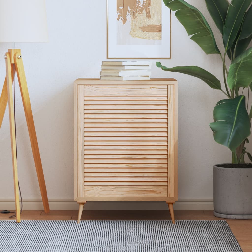 Porte d'armoire Vidaxl avec des lattes 69x59,4 cm Pine solide