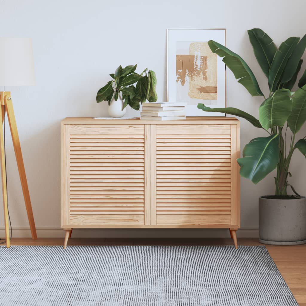 Portes de placard Vidaxl avec des lattes 2 pcs 69x59.4 cm Pine solide