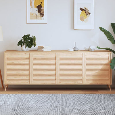 Portes d'armoires Vidaxl avec des lattes 4 PCS 69x59.4 cm Pine solide