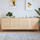 Portes d'armoires Vidaxl avec des lattes 4 PCS 69x59.4 cm Pine solide