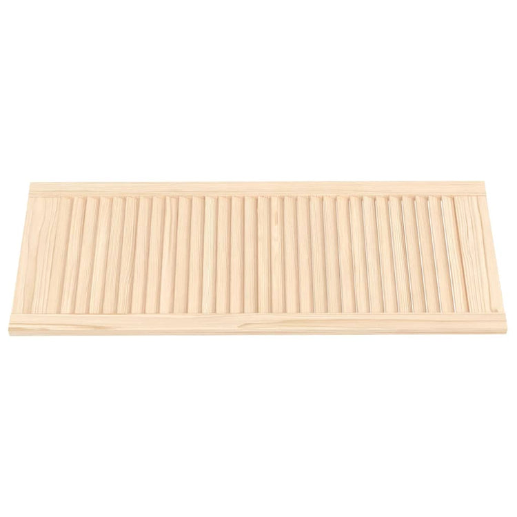 Porte d'armoire Vidaxl avec des lattes 99.3x39.4 cm Pine solide