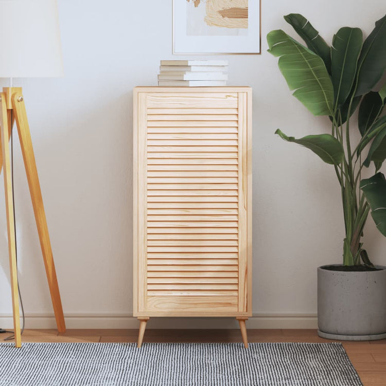 Porte d'armoire Vidaxl avec des lattes 99.3x49.4 cm Pine solide